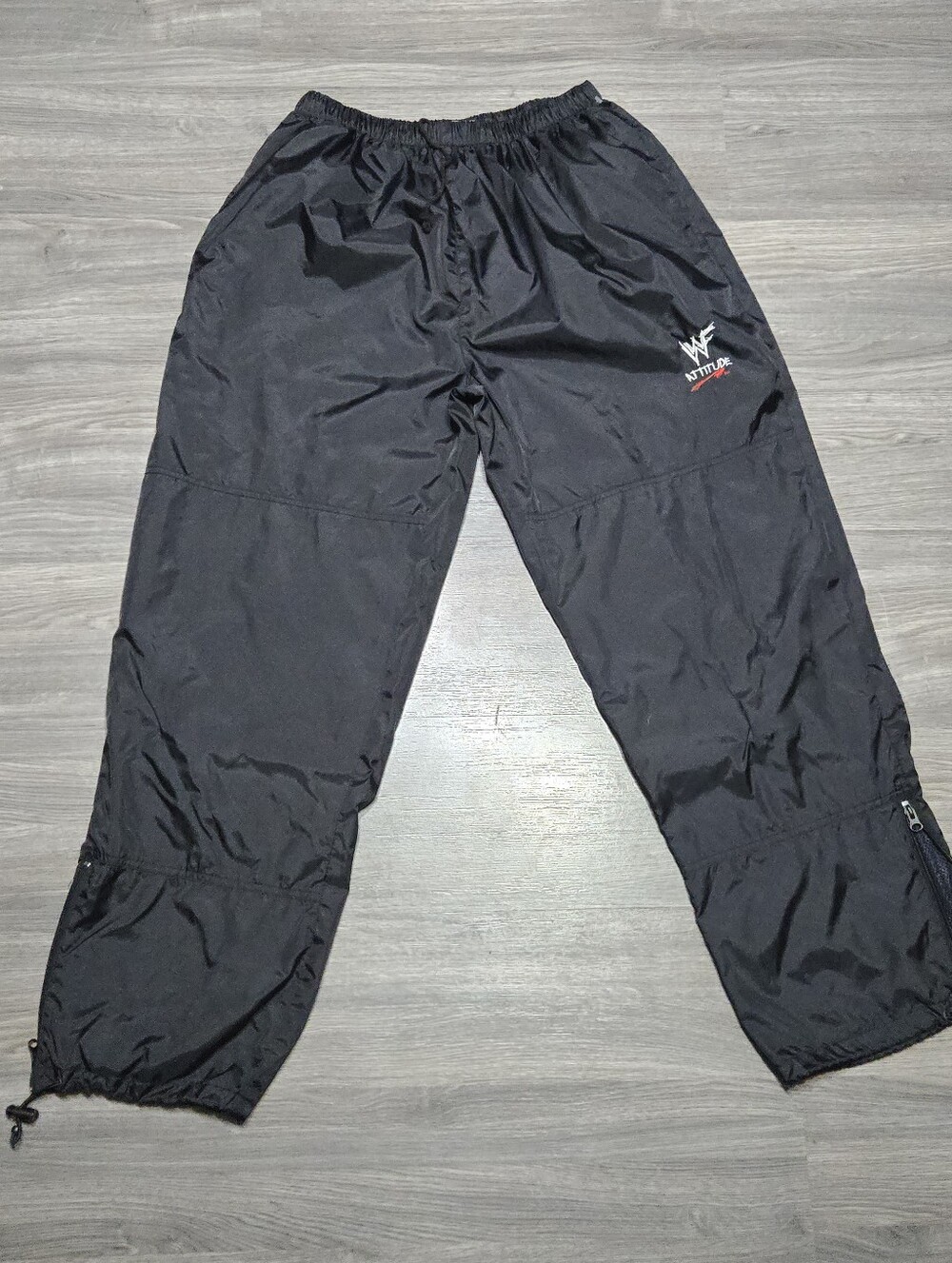 WWF Track Pants Lined Mens Large 32x32 Rare!